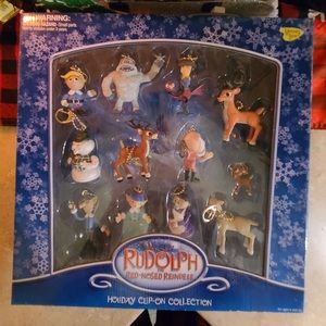 Collectible Rudolph Holiday Clip on Collection New